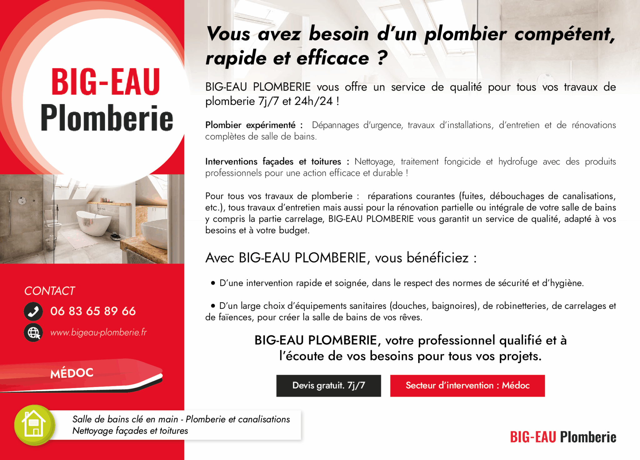 BIG EAU Plomberie